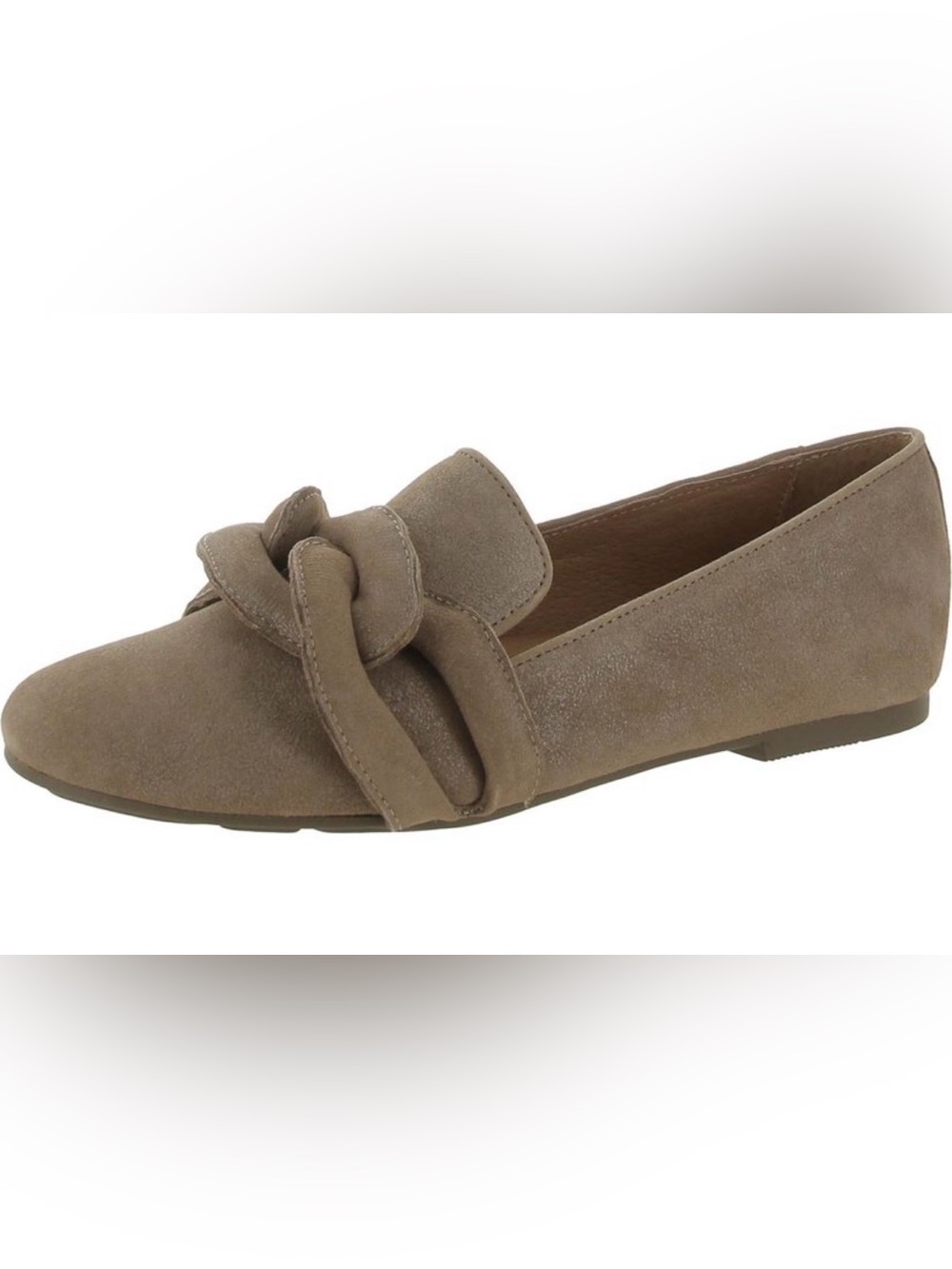 gentle souls NWT Taupe Knot Suede Loafers